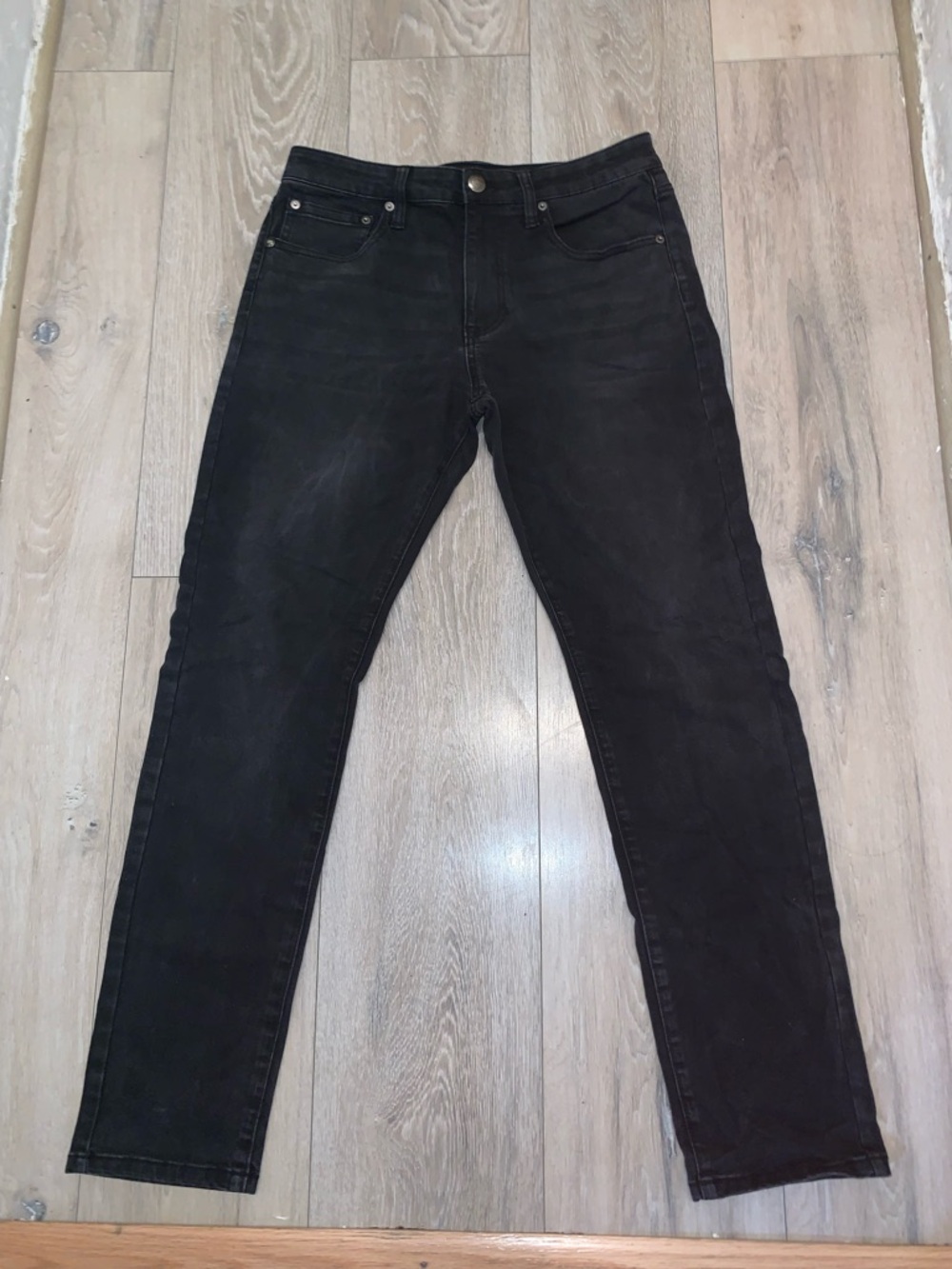 Ed Hardy Crawling Tiger Slim Taper Black Denim Jeans Size: 32 Waist